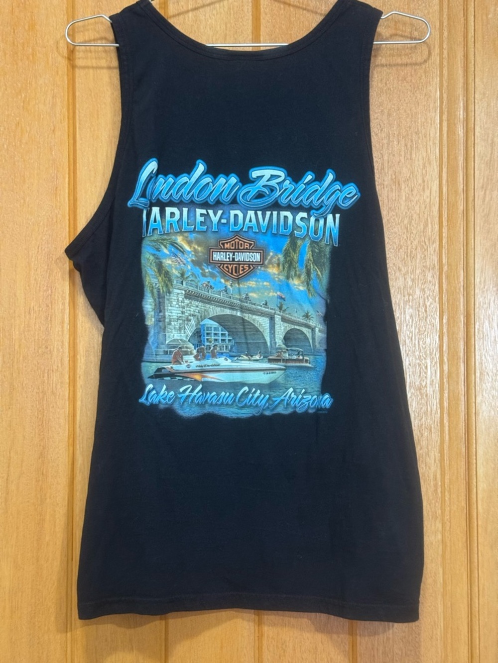 Harley-Davidson London Bridge Lake Havasu Black Graphic Tank XL